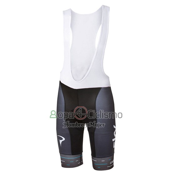 Sky Ropa Ciclismo Culotte Corto 2017 Mangas Cortas Negro y Azul Claro